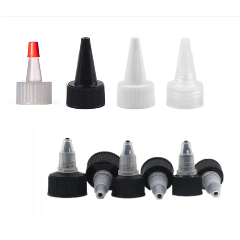 10pc 18-410 20-410 24-410 28-410 plastic Dispensing Ribbed twist top cap Black Yorker Style, Red top  twist-open dispensing lid