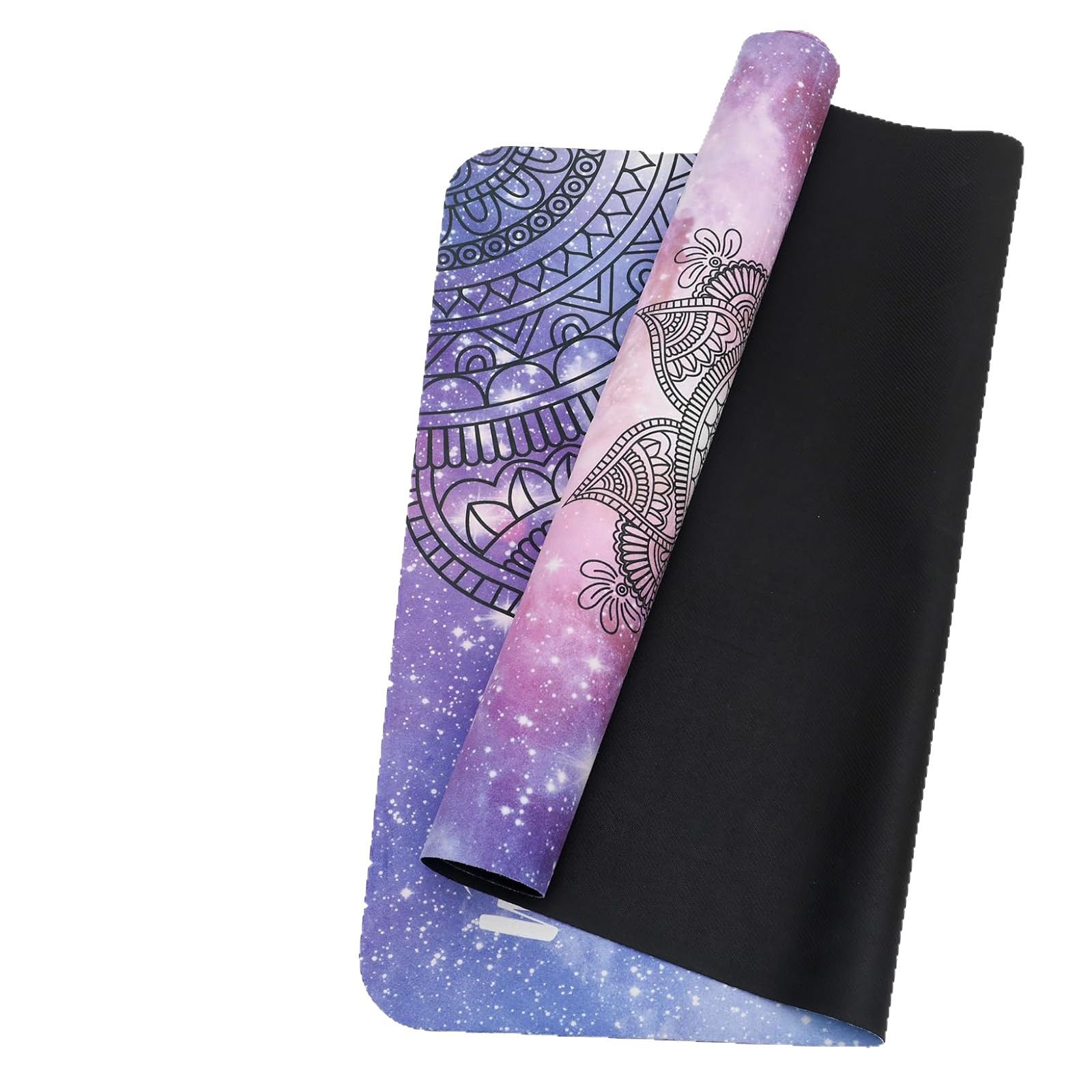 Factory Wholesale 1.5mm Natural Rubber TPE Yoga Mat Foldable Cross-Border Sweat-Absorbing Non-Slip Suede Print Wet Dry Wide Thin