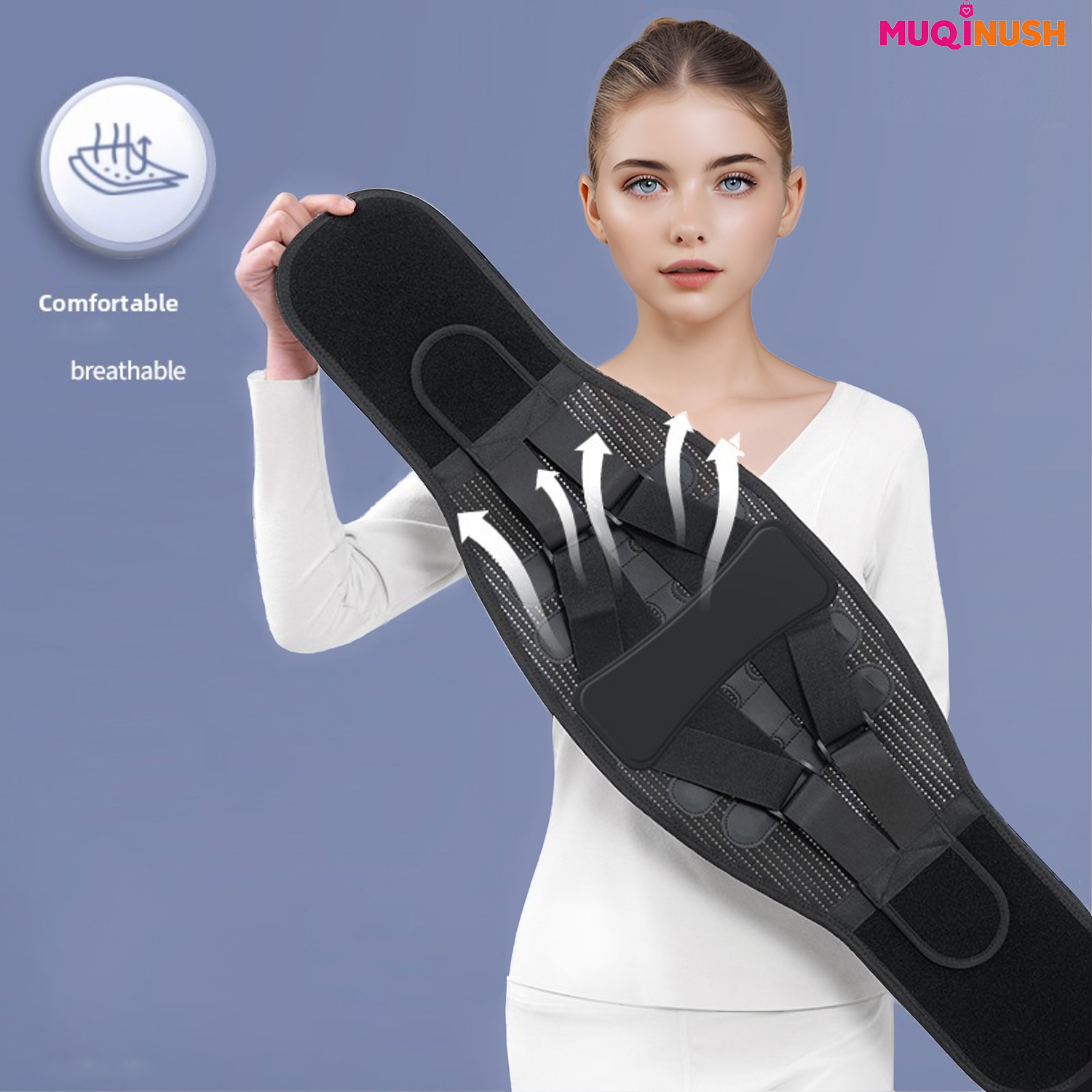 Men's and Women's Back Support Straps Relieve Lower Back Pain Adjustable Lumbar Pads Suitable for Sciatica and Lumbar Sprains