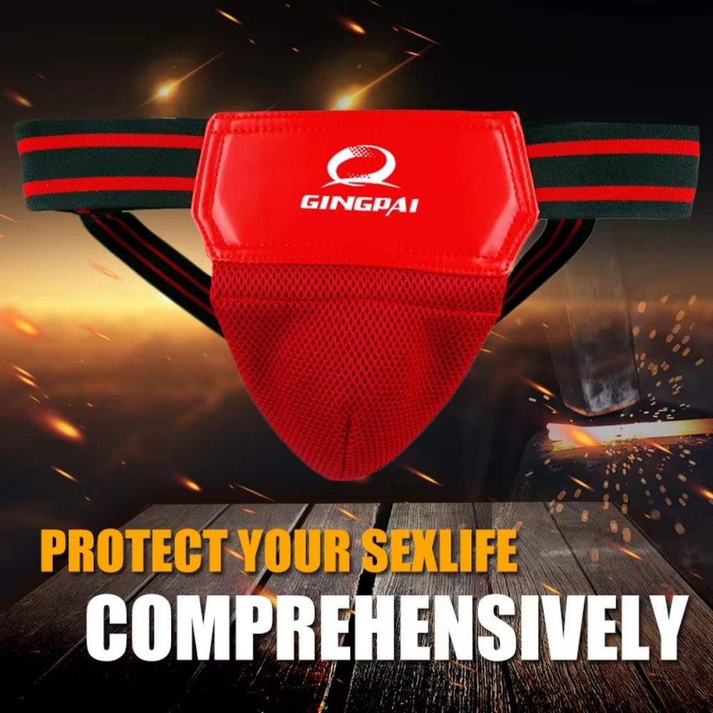 Adjustable Crotch Protector Groin Guard Jockstrap Groin Protector Cup Taekwondo Professional Boxing Protection Jockstrap