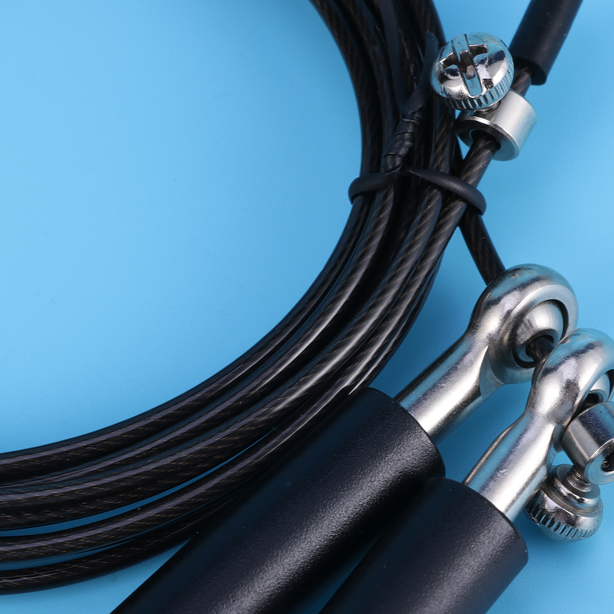 Jumping Ball Bearing Black Adjustable Cable Middle School Student