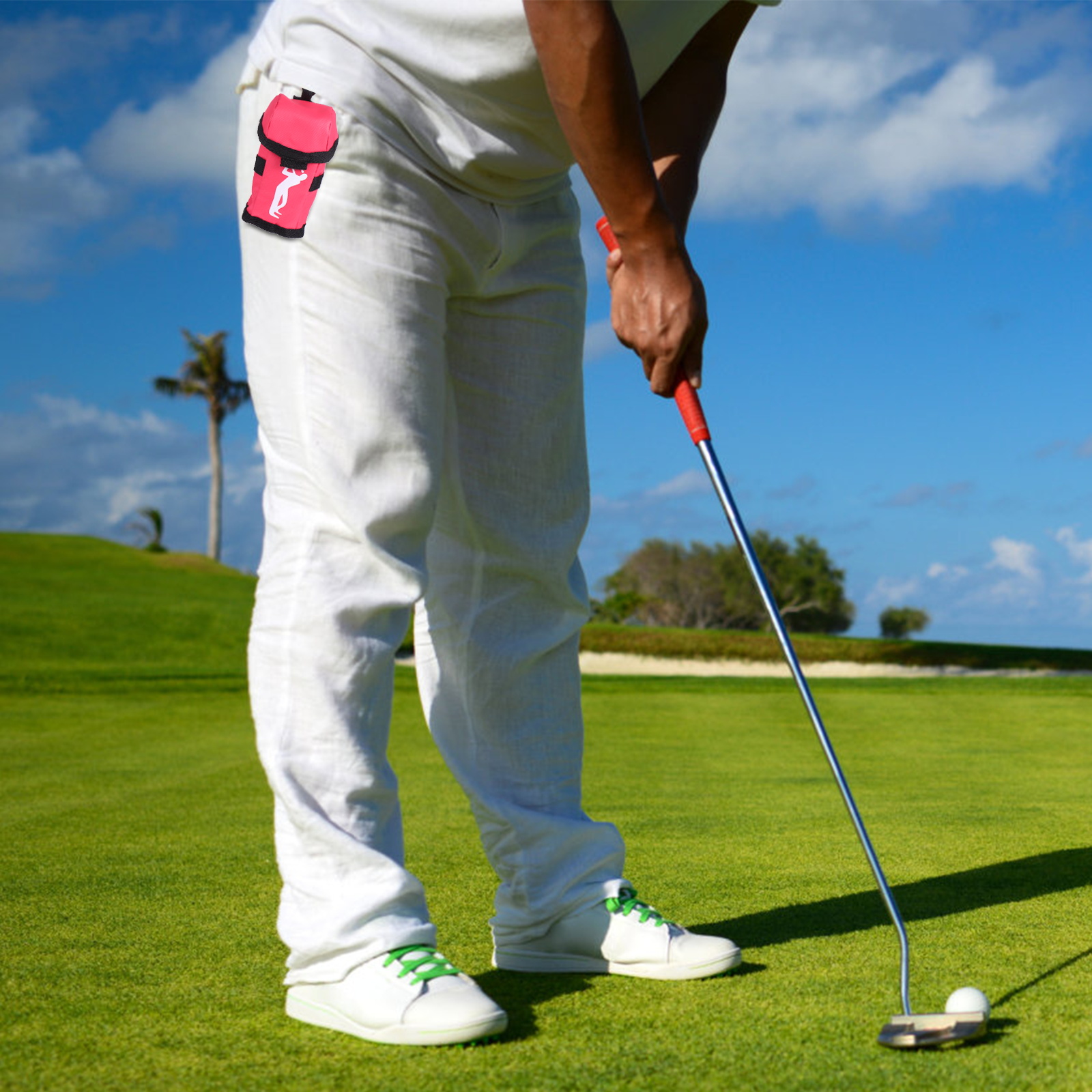 Korean Version Golf Fanny Pack Storage Bag Utility Polyester Tee Pouch Portable Ball