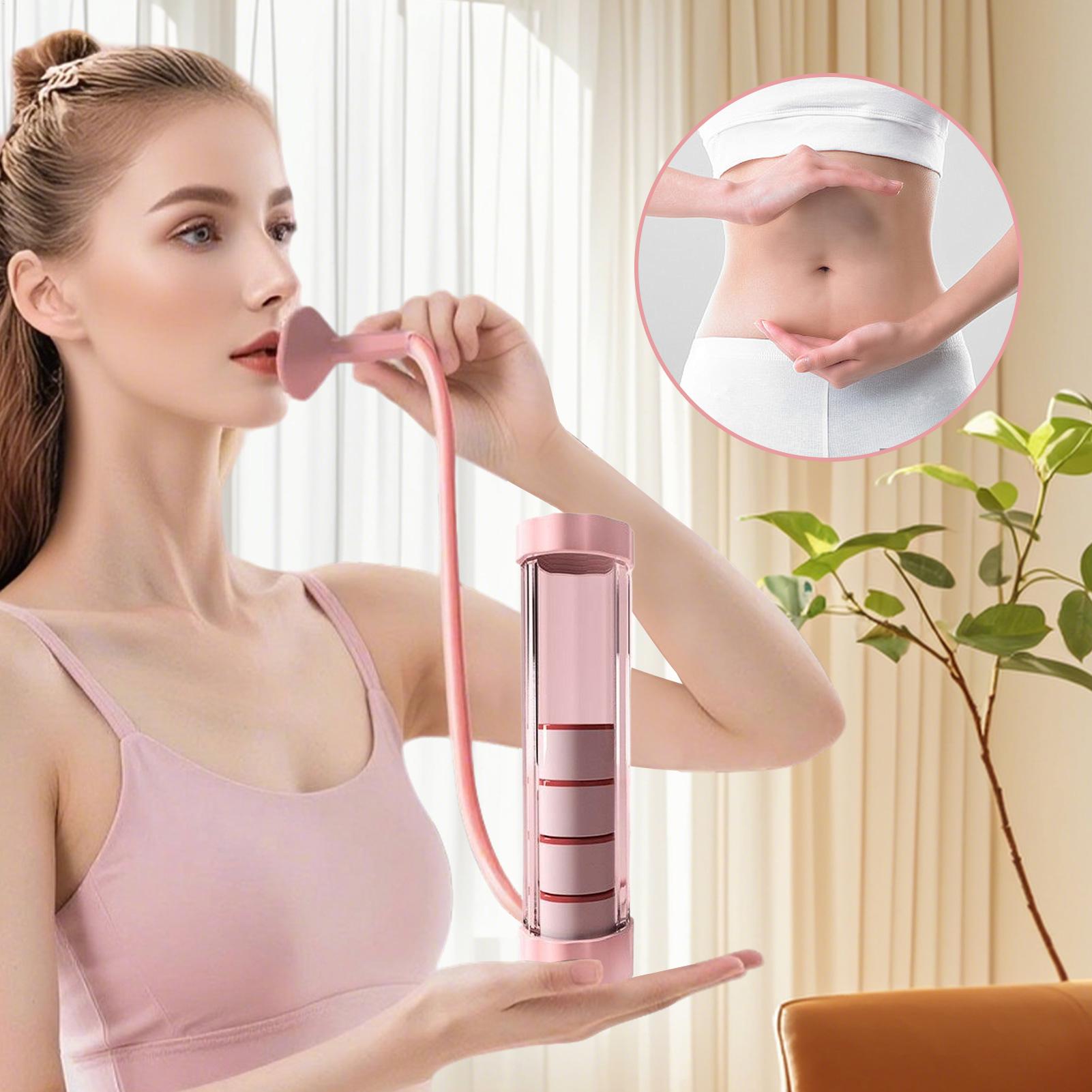 Breathing Trainer Respiratory Trainer Lung Capacity Device for Exercise Abdominal Muscle Training Workout Men Women Adults Nasal