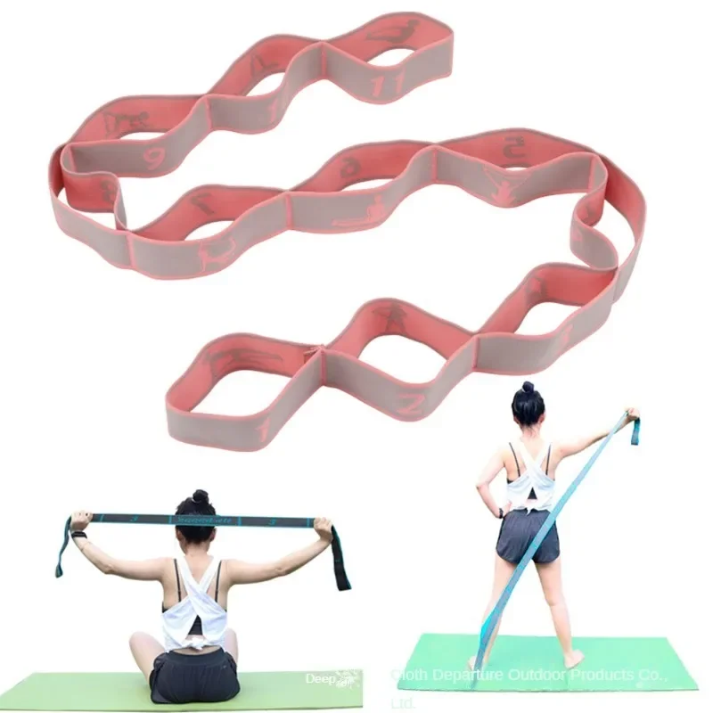 Fitness Elasticity Stretch Band Home Training Yoga Exercise Resistance Band Stretch Pilates Fitness Equipment Children Adults