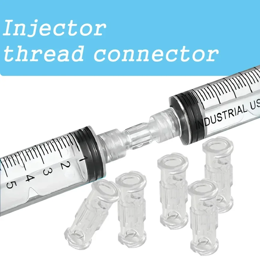 Double Helix Medical Sterile Luer Lock Adapter Transparent Pp Syringe Connector Plastic Syringe Connector Tool PartsLeak Proof