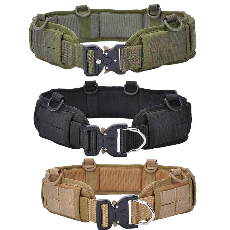 Men's Outdoor Hunting Tactical Belt Multi-Function Buckle Nylon Belt High Quality Outdoors Sport Canvas Belt
