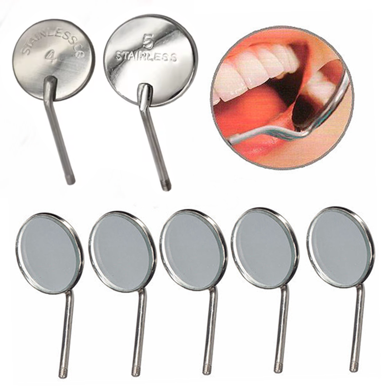 Dental Mouth Mirror Anti Fog Withnot Handle Mouth Mirror Tops Stainless Steel Oral Endoscope Mirror Teeth Whitening Dentist Tool