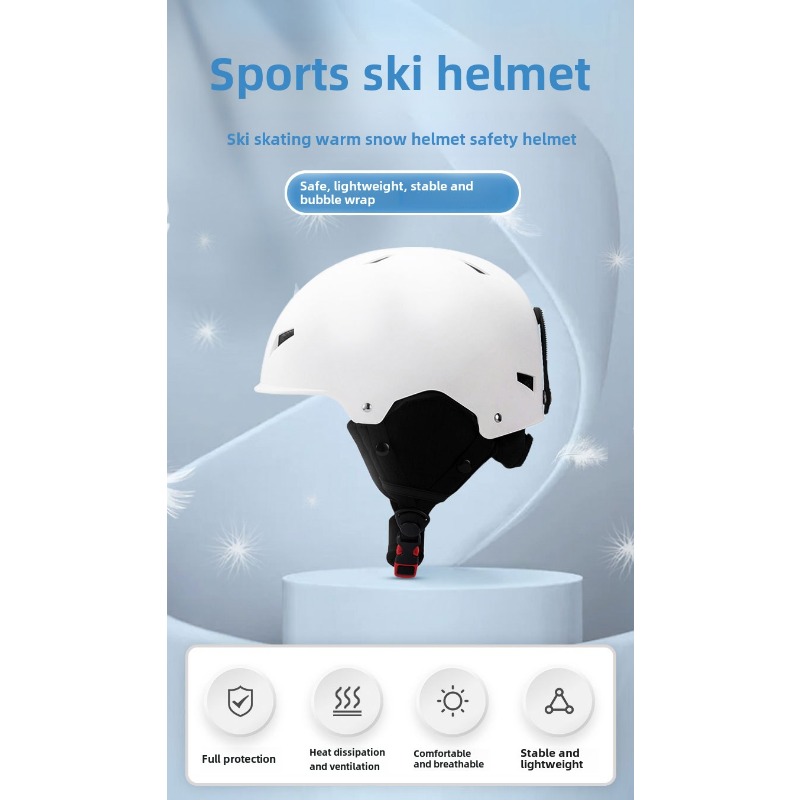 New Lightweight All-in-one Goggles Ski Helmet Men's and Women's Children's Outdoor Skiing and Snowboarding Equipment