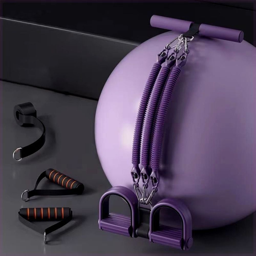 2/3/4-Strand Pedal Pull-Up Sit-Up Trainer 50/75/100 Pounds Heavy-Duty Abdominal Muscle Exerciser Multifunction Stomach Slimming