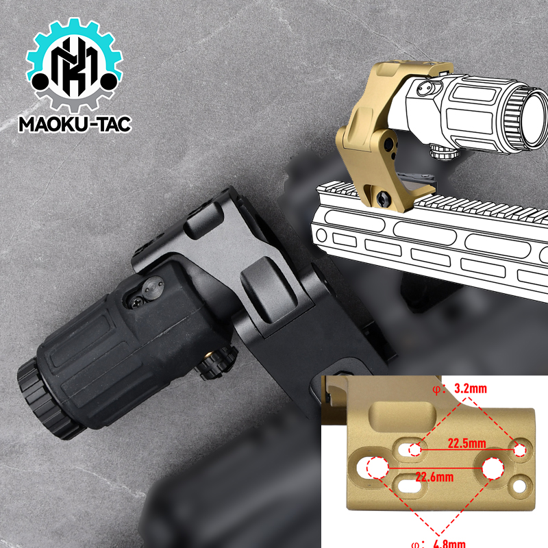 FAST FTC OMNI Magnifier Mount 2.26" Optical Scope Sight Folding Base G33 G43 G45 JULIET Micro 3X Airsoft Riflescope Accessories