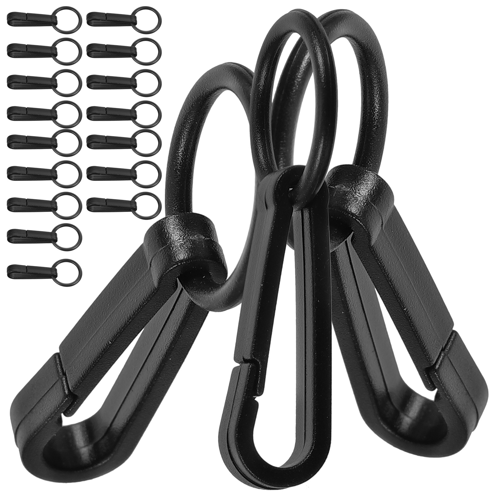 100 Pcs Headlamp Hook Tent Accessory Lightweight Safety Plastic Hooks Black Hanging Construction Outdoor Durability