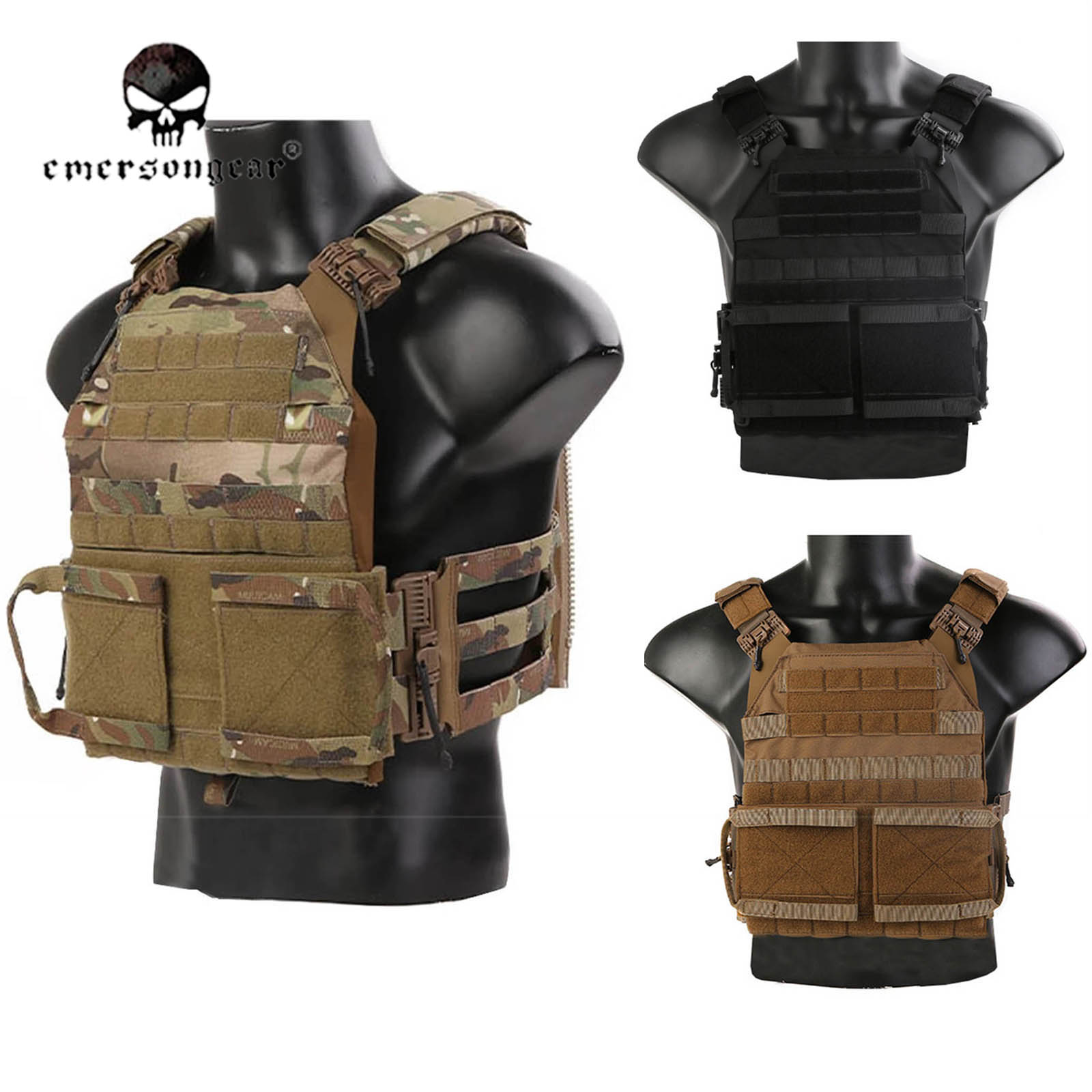 Emersongear Quick Release Jum Plate Carrier Tactical JPC Vest Military Hunting Molle Airsoft EM7403