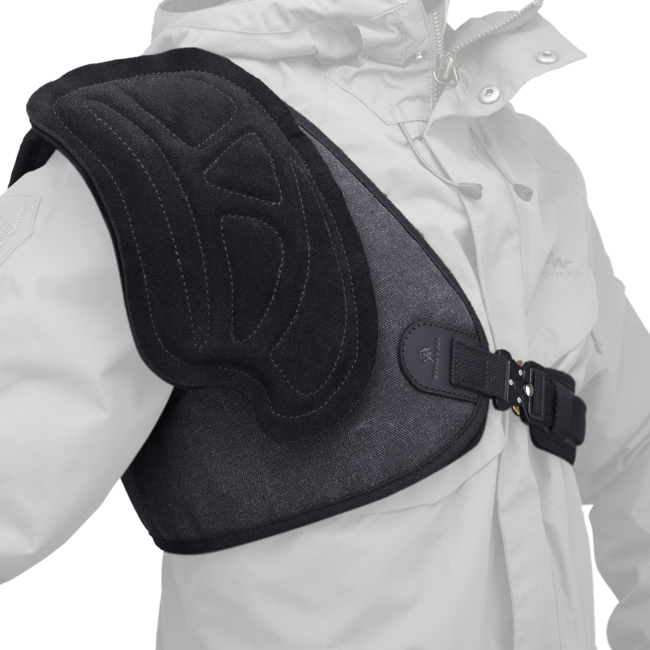 Handmade Leather Field Shield Shoulder Pad Archery Half Chest Protector Guard Shirt Pad Padded Protector Pad For Right Left