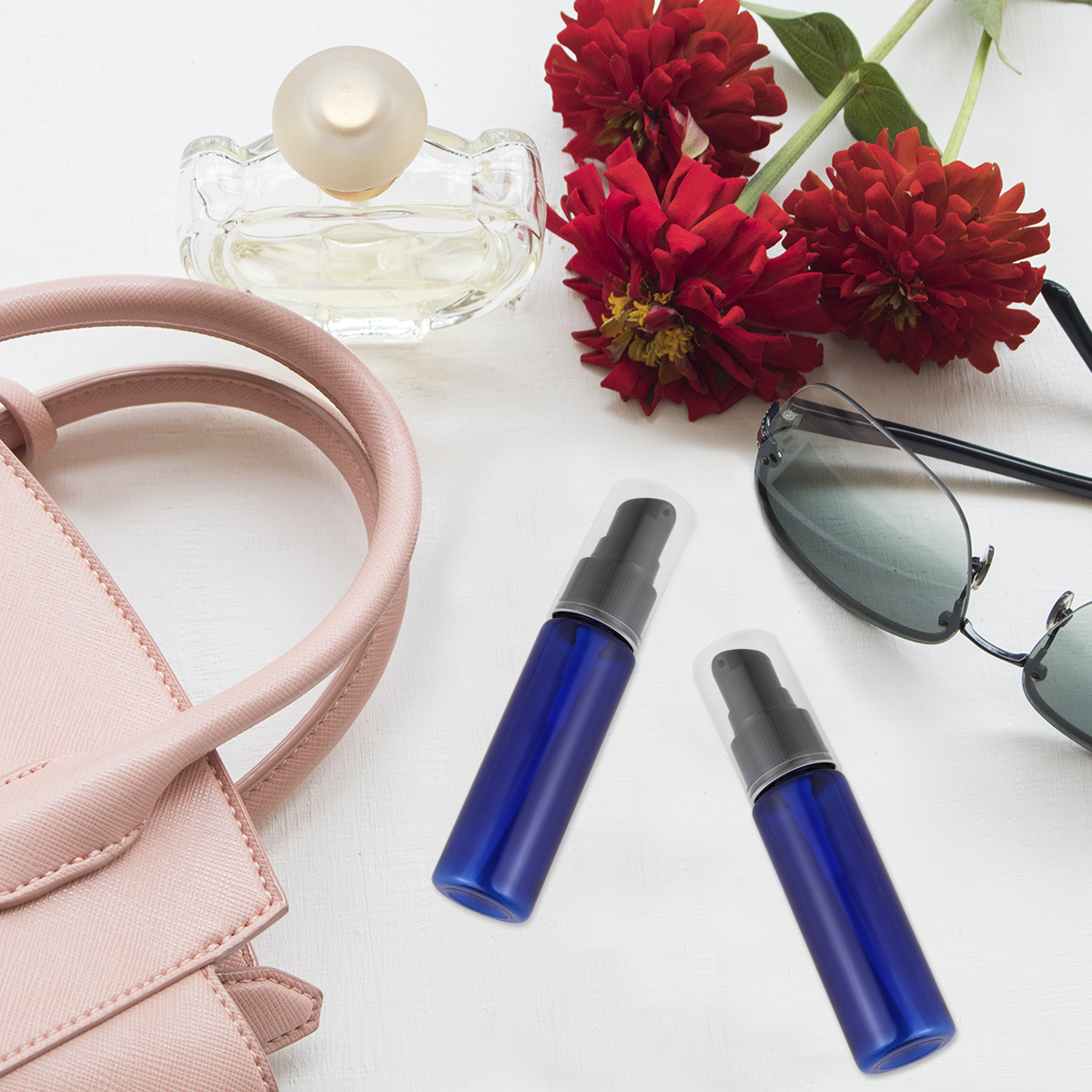 10 Pcs Lotion Bottle Set Container Makeup Empty Portable Pump Refillable Bottles