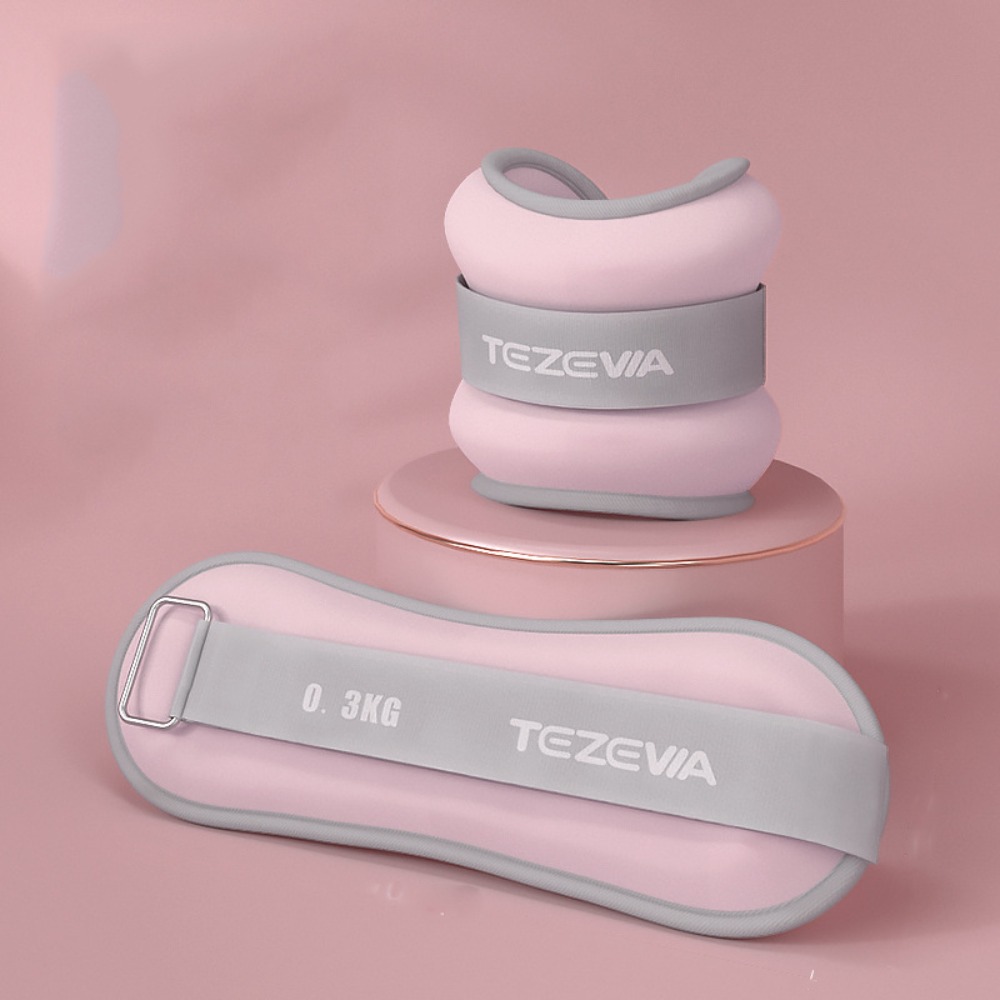 1 Pair Sweat-proof Wrist Weight Bracelet Breathable Yoga Weighted Ankle Weights Sand Filled Adjustable