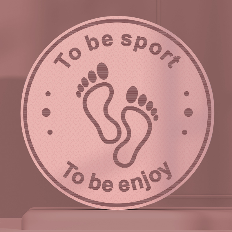 Factory Price Waterproof  Eco-friendly Odorless Sound Absorbing Silent TPE Round Jump Rope Mat Skipping Gym Workout Yoga Mat