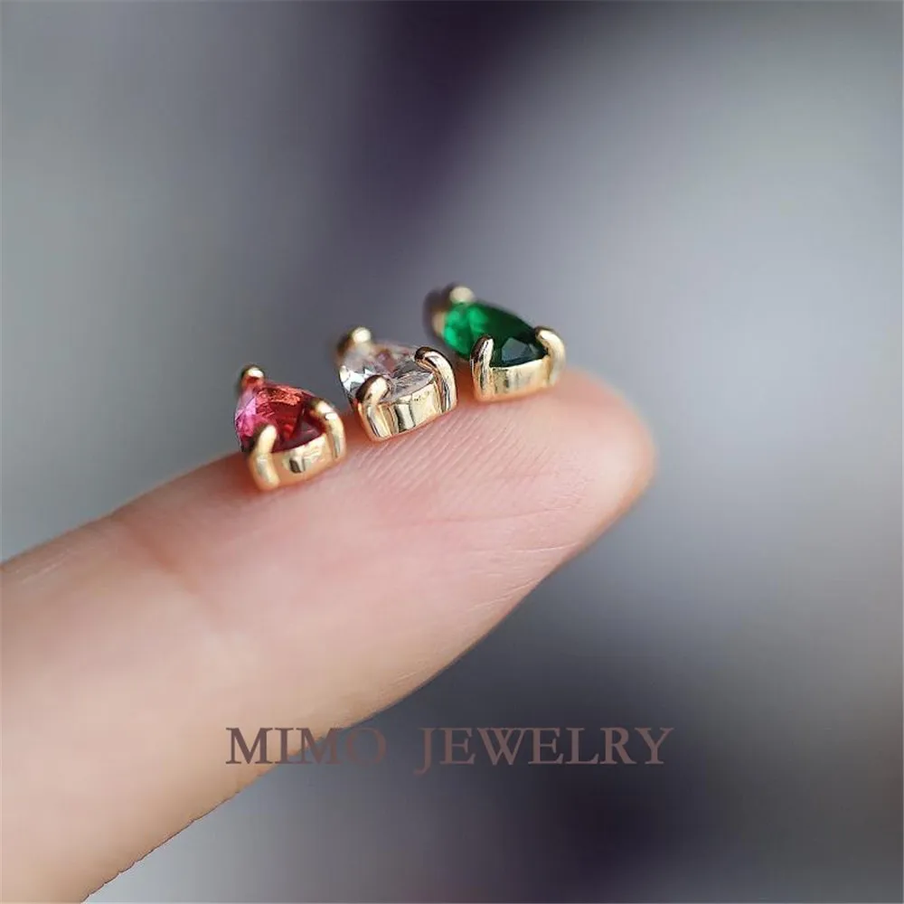 Color mini water drop copper gold-plated edge pendant small pendant DIY accessories handmade accessories