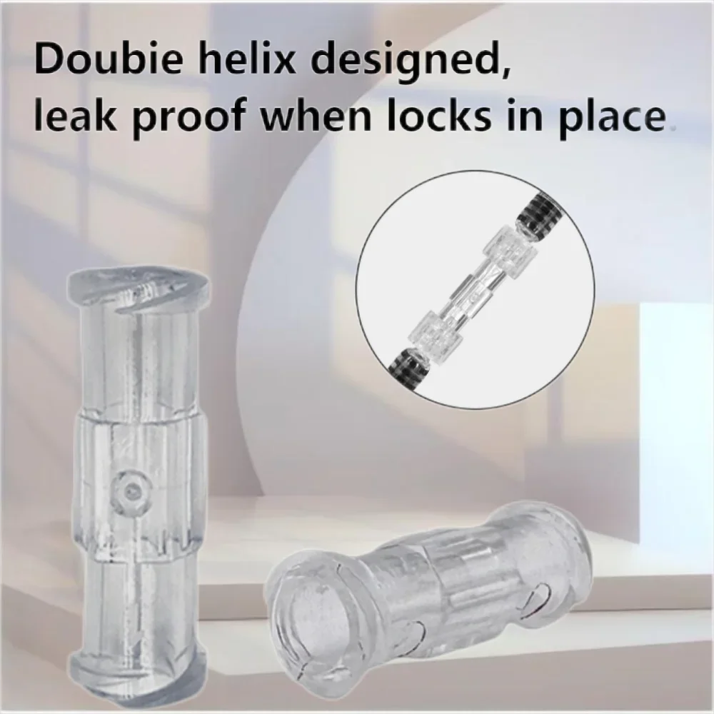 Ruhr lock adapter connector syringe, transparent plastic Ruhr lock material syringe connector convenient and durable