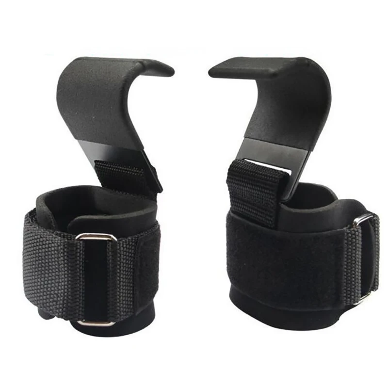 Weight Lifting Hook Grips With Wrist Wraps Hand- Wrist Strap Gym Fitness Hook Weight Strap Power Lifting Gloves Men gym