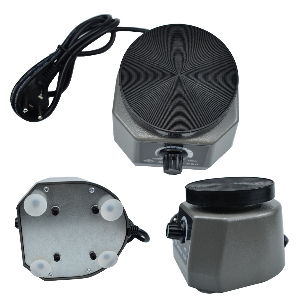 Dental Plaster Vibrator Round Plate Small Gypsum Variable Intensity Shaker Adjustable Speed Vibration Table for Gypsum Equipment