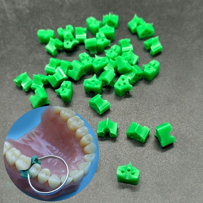 40pcs/Pack dental wedges silicone rubber Add On  TOR VM Delta Ring Tine  rings silicone packing wedges No 1.861 Dental material