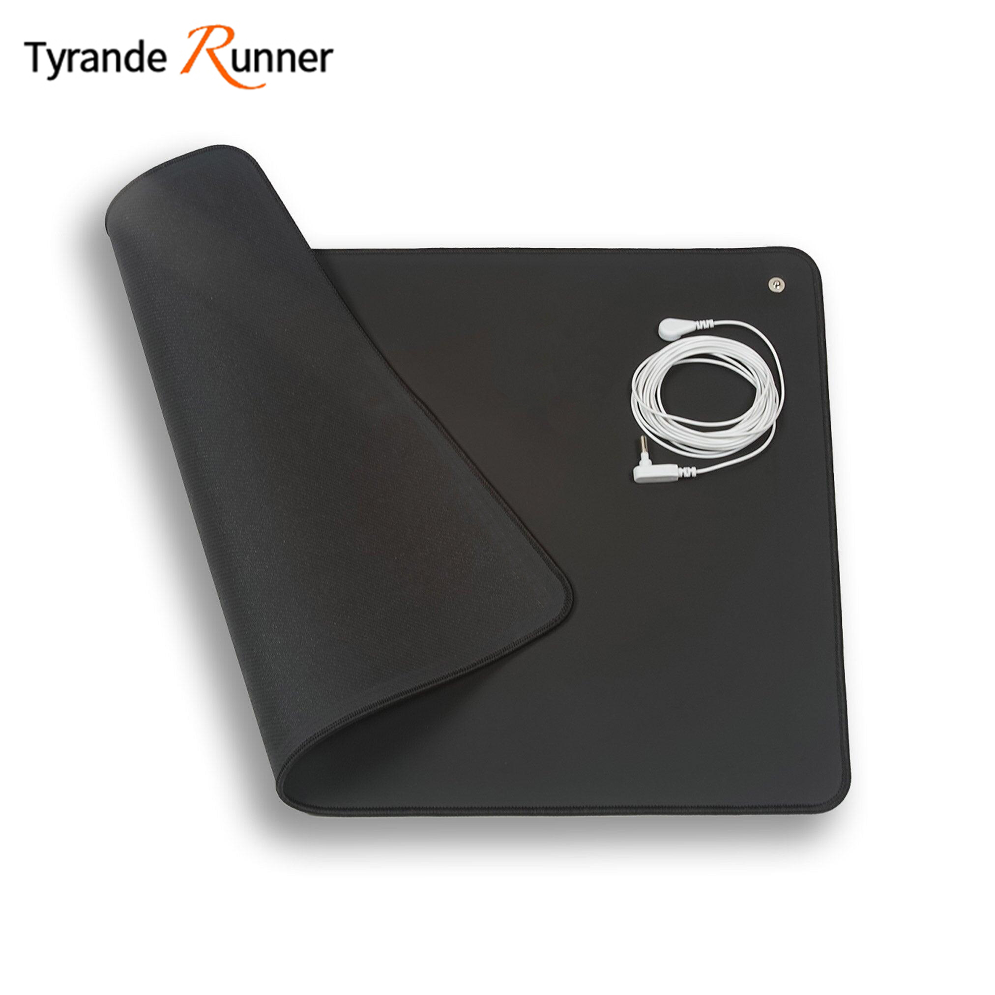 Grounding Mat Carbon Leather MousePad 40x60cm (16”x24”) Incl 5m Connection cord Earth Connected Wellness Balance for Home office