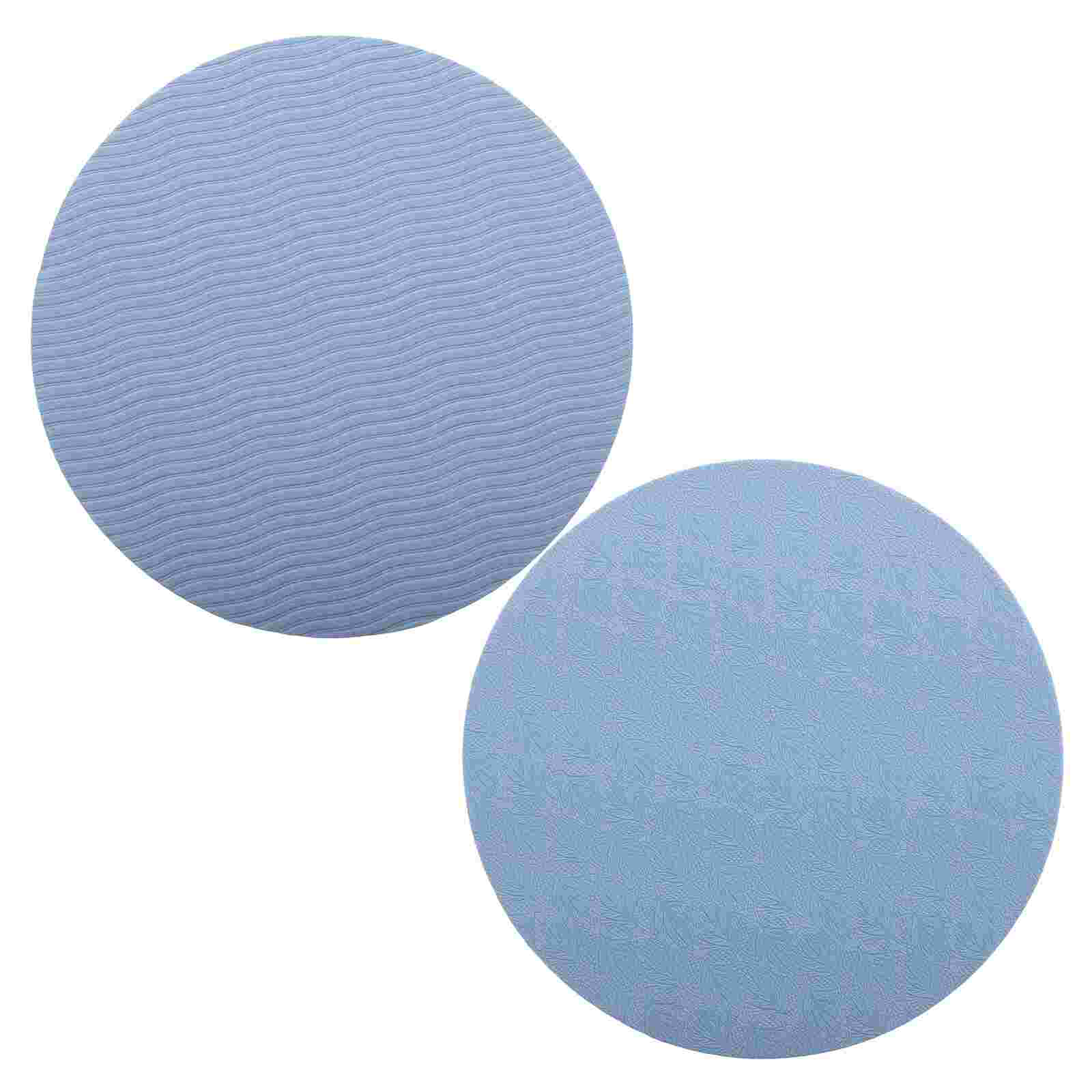 2Pcs Round Yoga Mat Exercise Pad Balance Cushion Workout Supply Gym Wrist Support Elbow Protector Non Slip Comfortable Yoga Mats