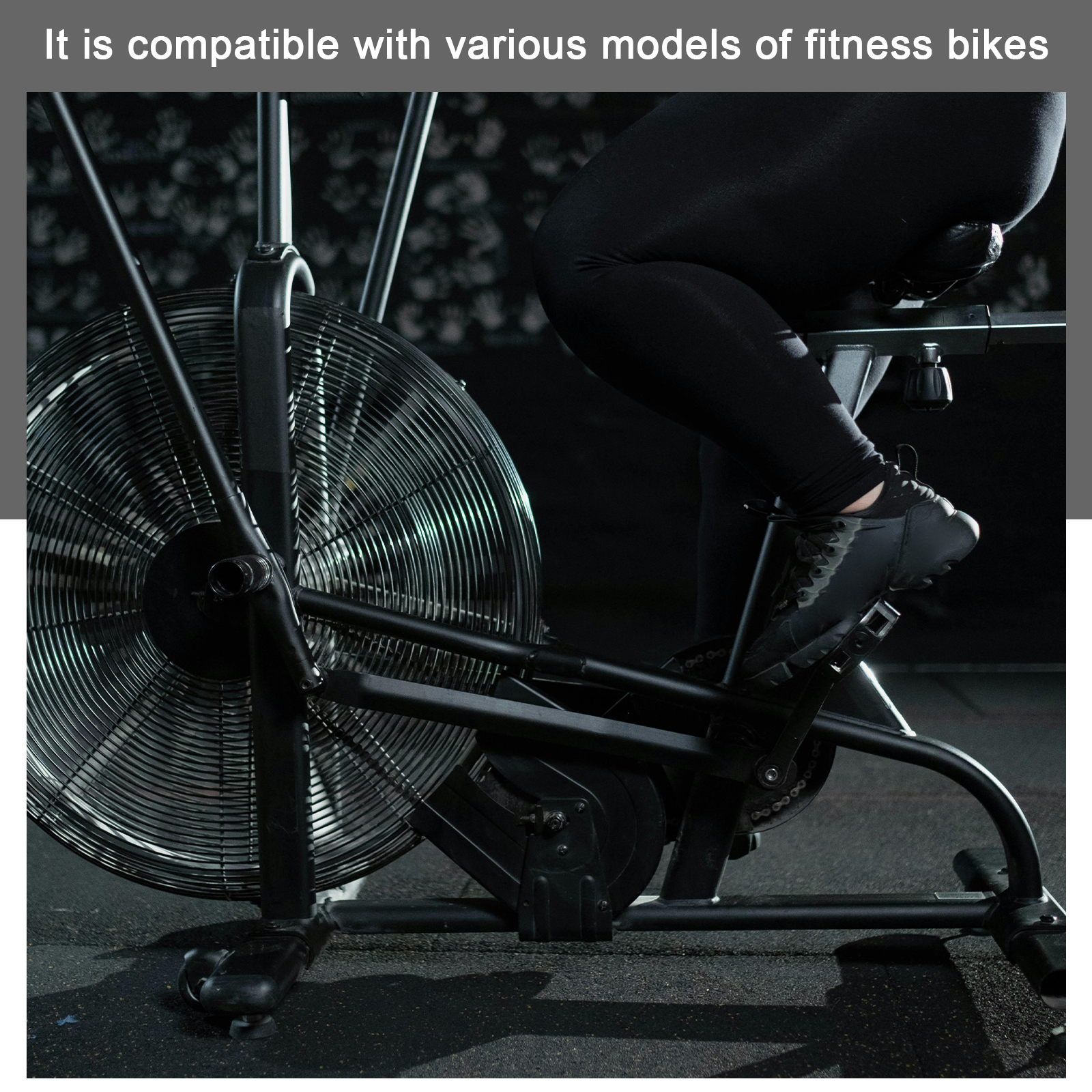 Drive Belt Disc Stationary Bike Folding Exercise Pulley Wheel Black Bicycle Fitness