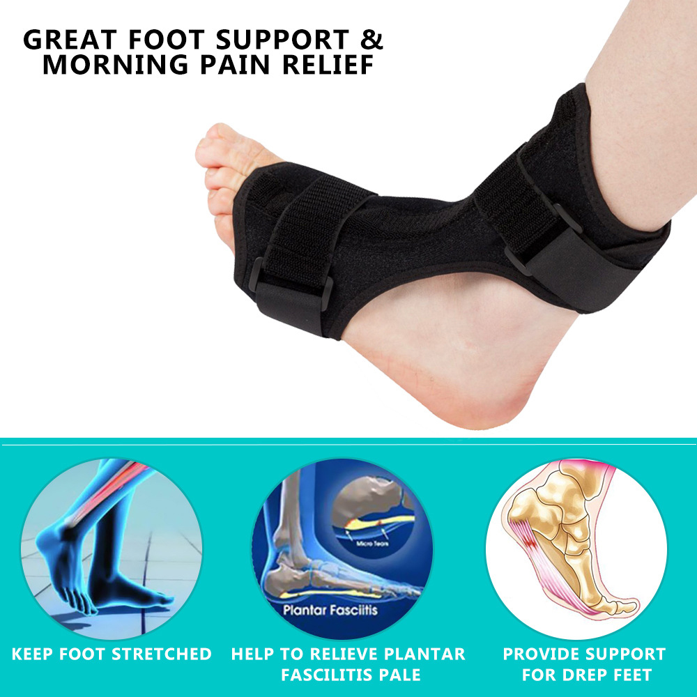 1Pcs Compression Foot Drop Orthosis Varus Orthosis Plantar Foot Support Ankle Support Inside and Outside Correction Fixed Guard