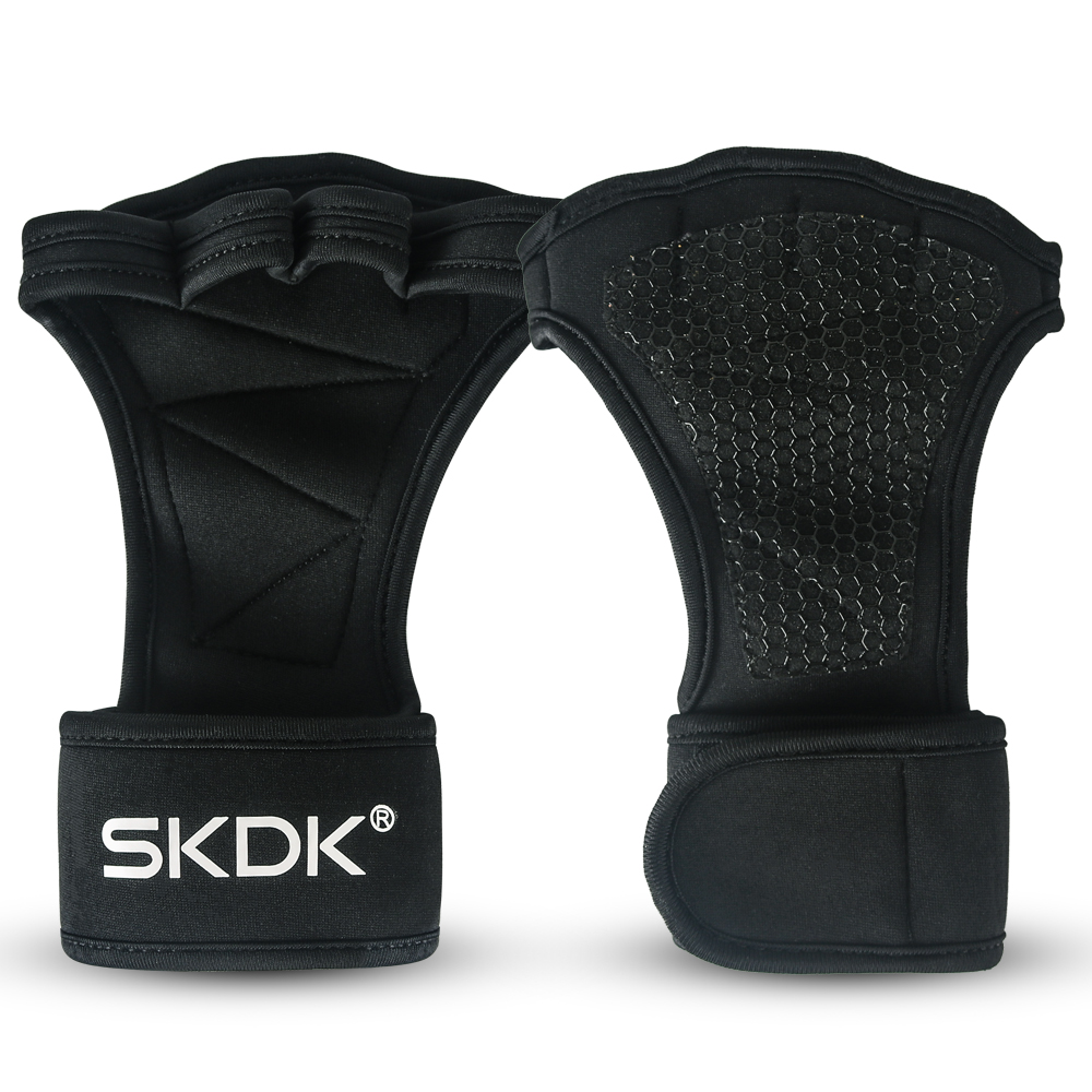 Sports Weight Lifting Gloves Fitness Training Workout Gymnastics Grips Gym Wrist Band Crossfit Hand Palm Protector