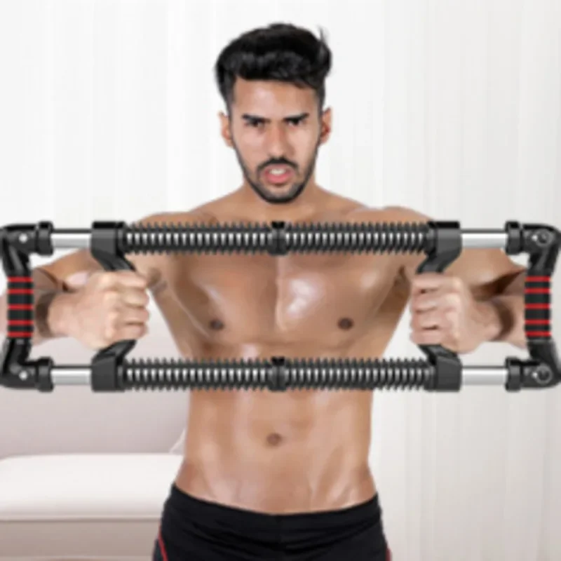 Two-Way Arm Strength Trainer,Multifunctional Fitness Equipment with Foam Handle for Non-Slip Comfort,Perfect for Indoor Workouts