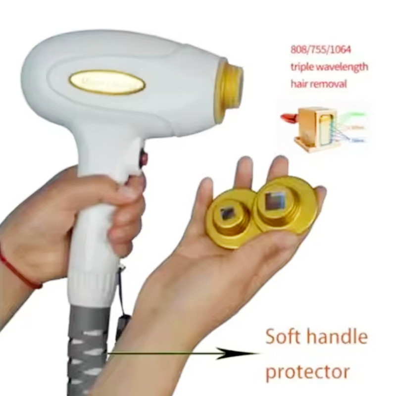 808 diode laser module with control  hair removal handle, laser beauty instrument accessories