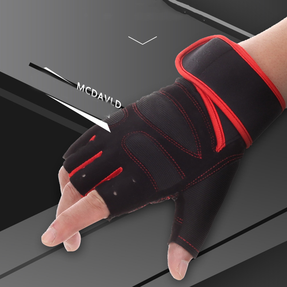 Weightlifting Gloves Fitness Bodybuilding Anti-slip Sports Workout Barbells Glove Cool Comfortable Multifunctional Great Fit