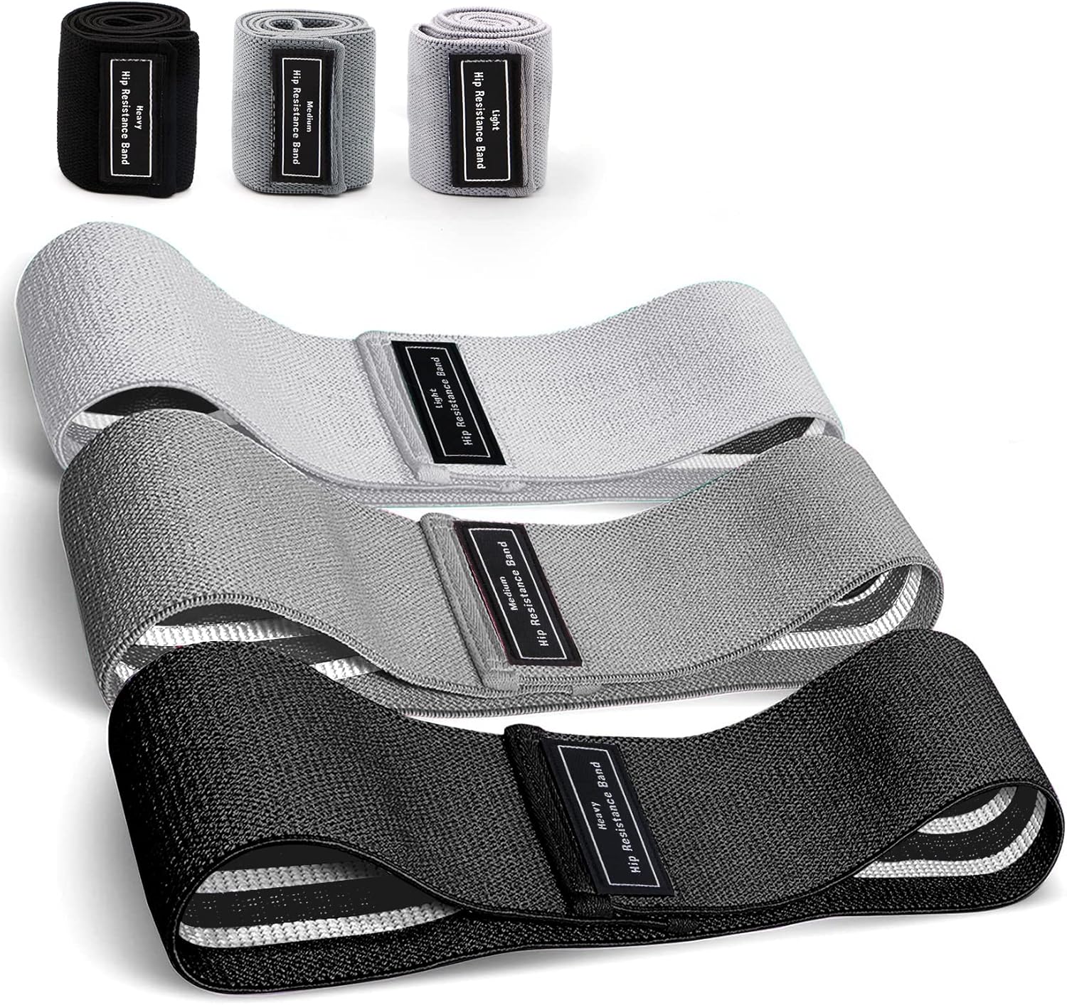 Fabric Resistance Hip Booty Bands Glute Thigh Elastic Workout Bands Squat Circle Stretch Fitness Strips Loops Yoga Gym Equipment