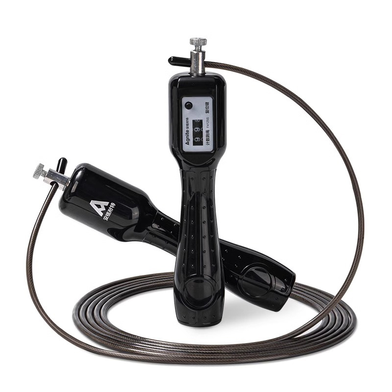 Deli Agnite F4125S Bearing Mechanical Counting Steel Wire Jump Rope 3m Student Racing Adult Fitness Rope