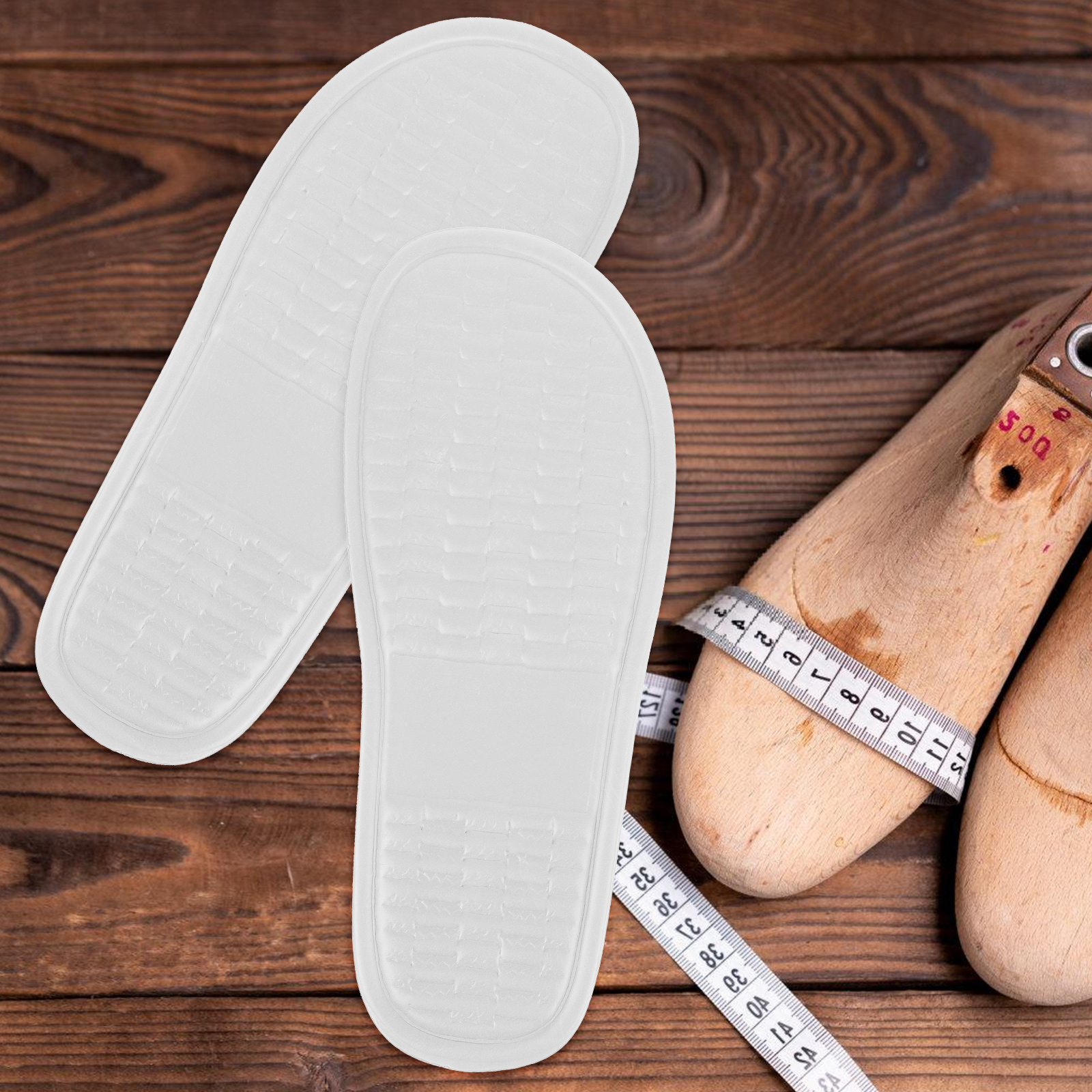 EVA Foam Soles White 26cm Long DIY Handmade Slipper Bottoms Comfortable Anti Slip Portable Foot Pads Relieve Pain Standing