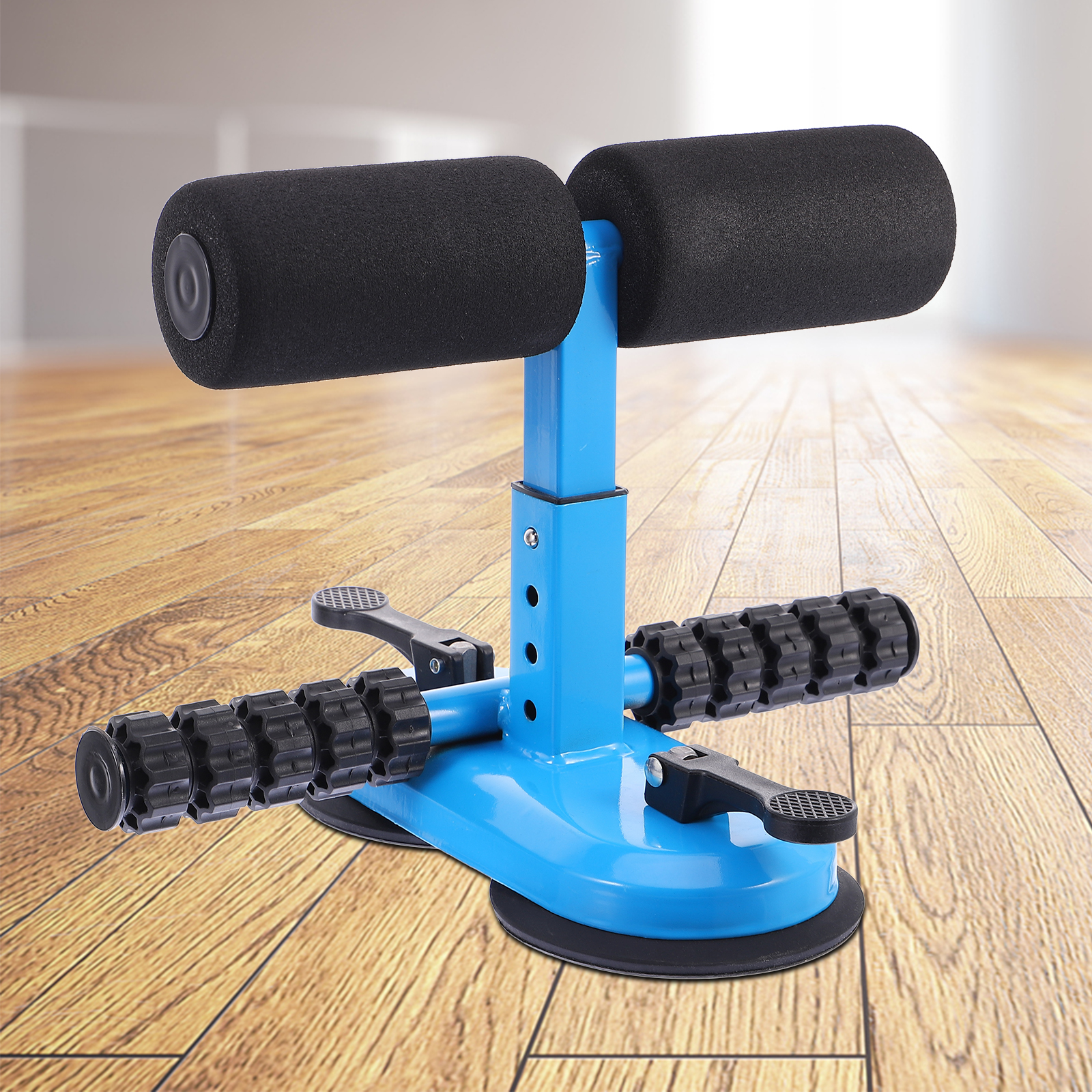 Strengthened Metal Sit up Assist Device Adjustable Abdominal Enhanced Cups Multi Directional Movement Home