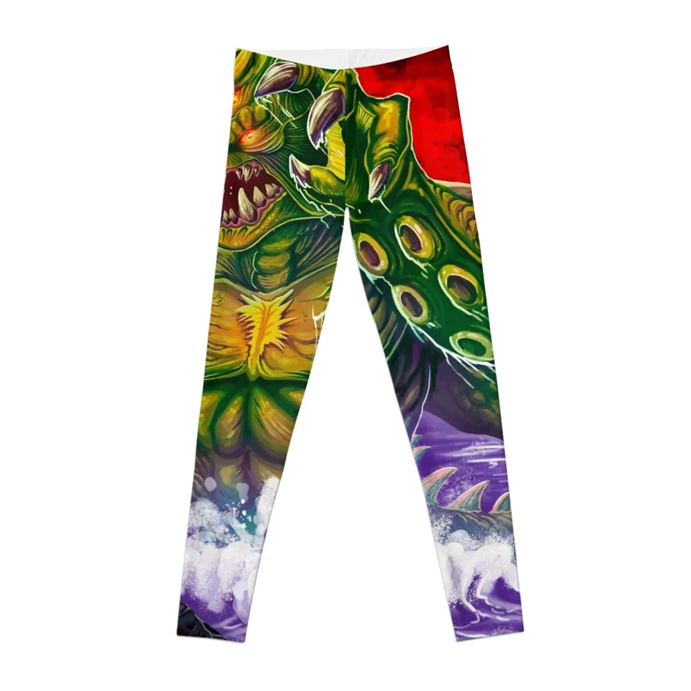 Kraken Resurrected Box Art Leggings Jogger pants trousers for physical push up tights for Womens Leggings