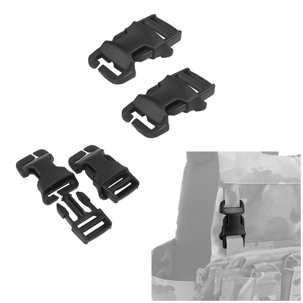 2.5cm Detachable Buckle For Tactical Vest MOLLE Accessories Bags Quick Attach Buckle