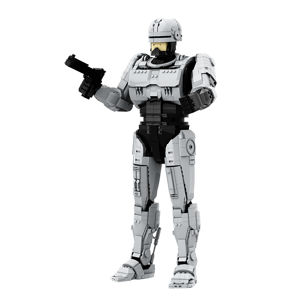 Gobricks MOC Robot RoboCops Mechanical Movie Building Blocks Military Robot ED209 Action Assembly Model Bricks Toys for Kid Gift