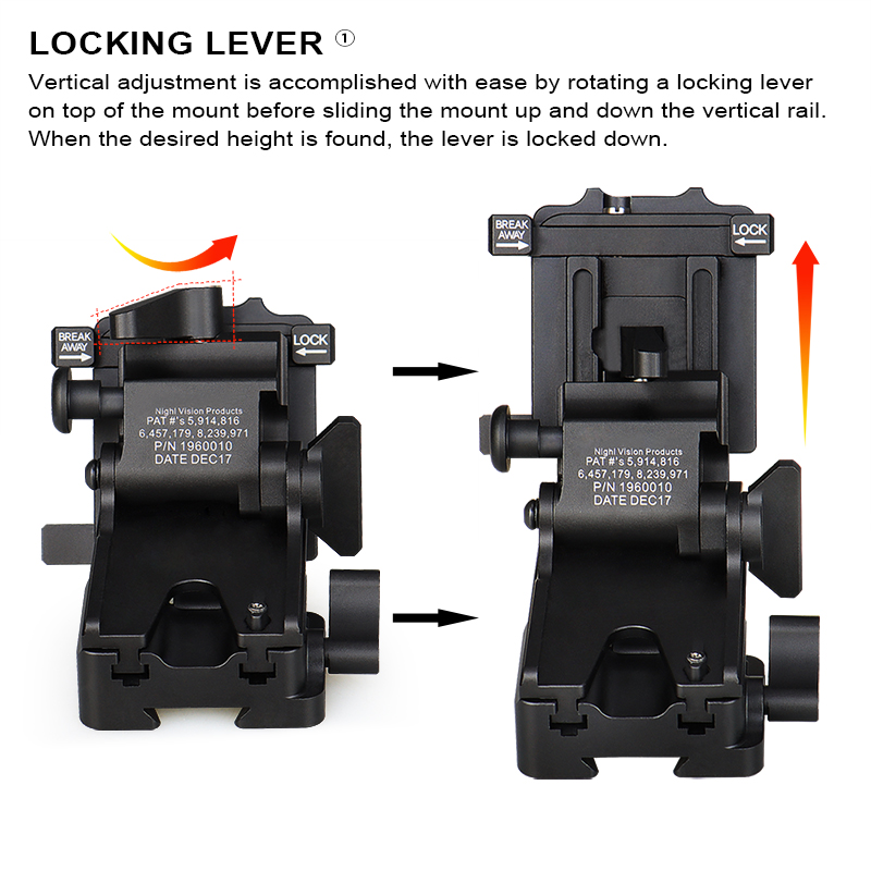 Free Shipping Metal Adapter Style Night Vision Mounts Two Types For Helmet  and Scope Mounts Helmet  Accessories OS24-0237
