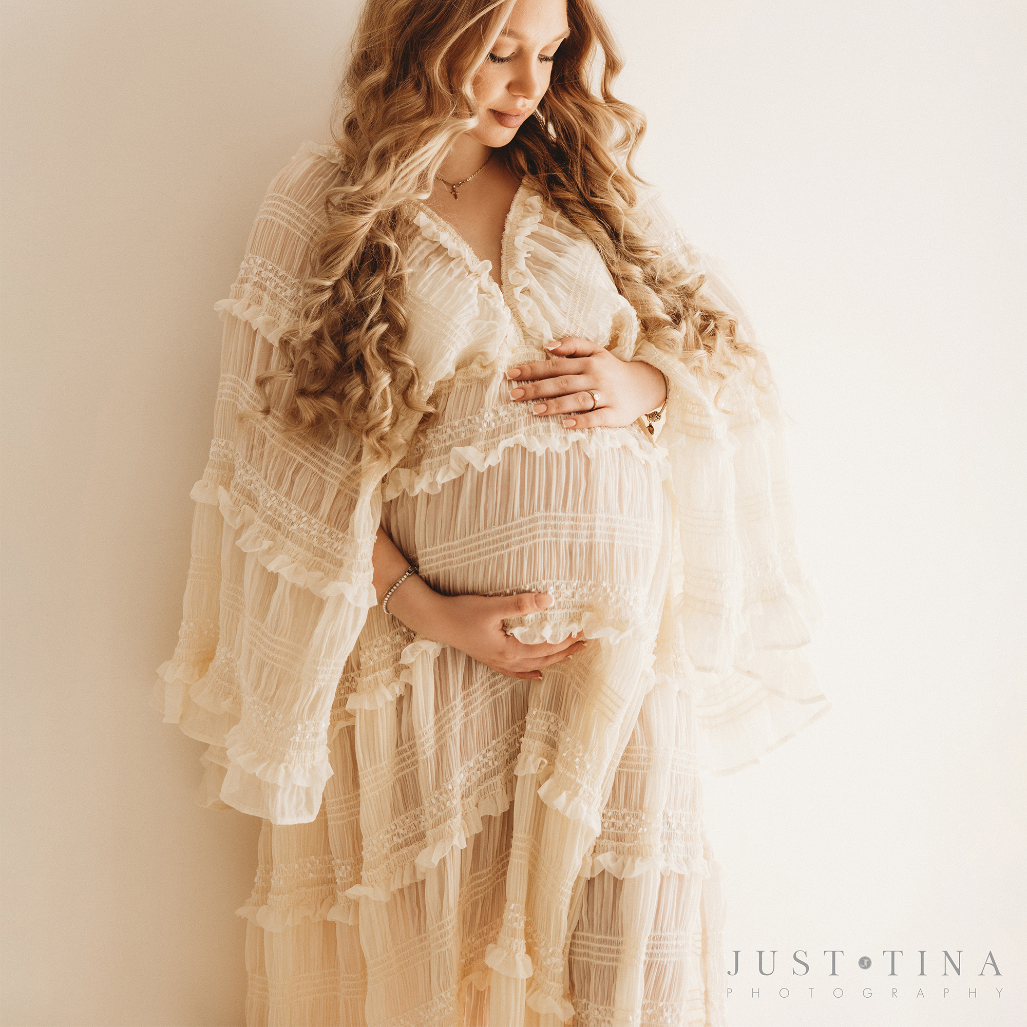 Don&Judy Bohemian Maternity Wedding Dresses Elegant Ruffles Pleated Chiffon Beach Party Bride Long Gown Rustic Vestidos De Novia