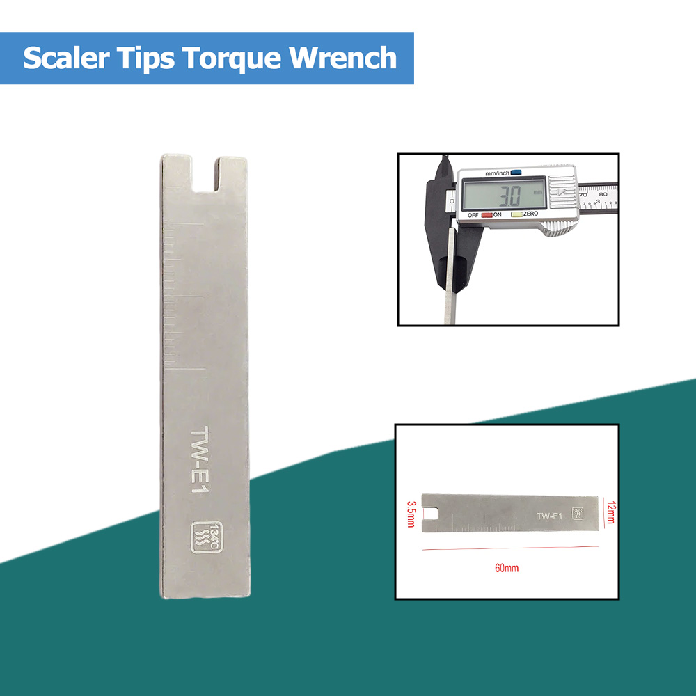 Stainless Steel Ultrasonic Scaler Tips Dental Torque Wrench Spanner Key for SATELEC DTE EMS Endo Tip Equipment