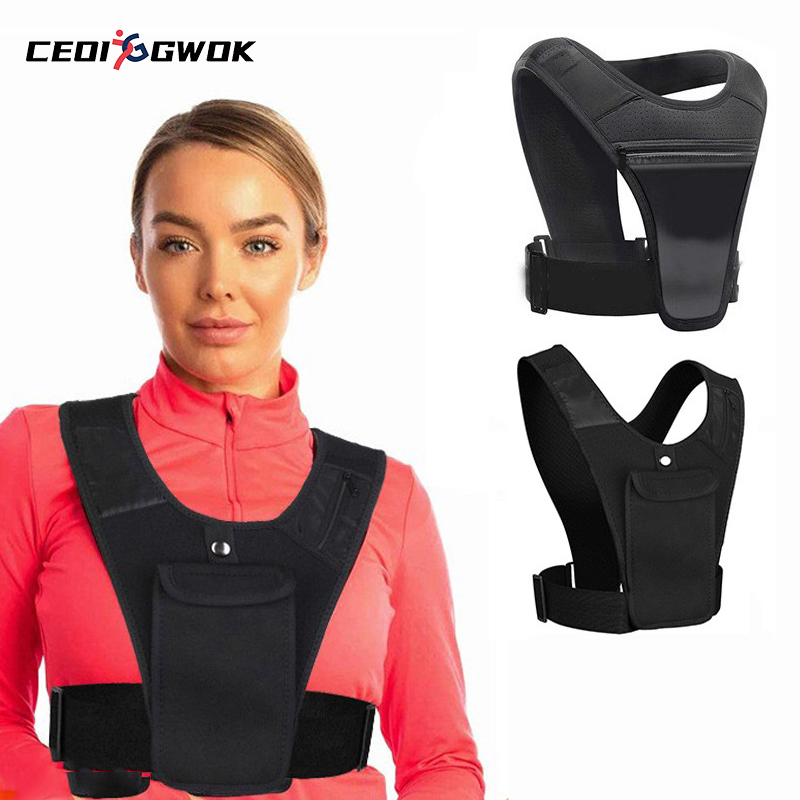 CEOI GWOK Correction Belt Elastic Waist Belt Running Phone Holder Reflective Vest Bag Adjustable Correction Belt Back Support