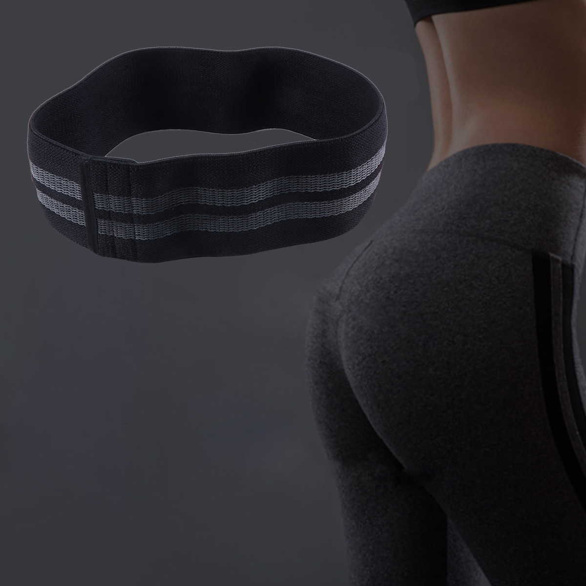 Premium Resistance Hip Band Glute Exercise Loop Elastic Leg Belt Portable Fitness Bands Home Gym Yoga Outdoor Training