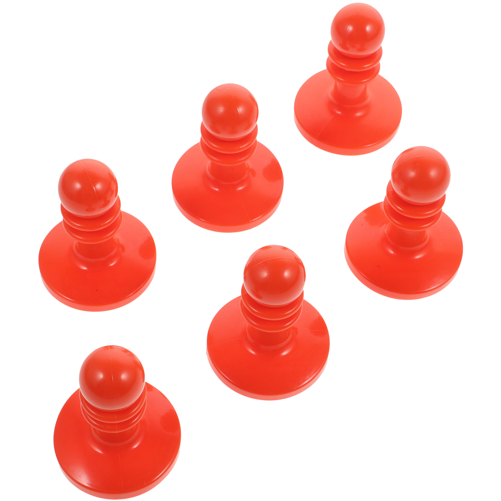 6 Pcs Tent Support Rod Proof Hats Anti- Caps Red Camping Hiking Safety Insulator Plastic Accessories