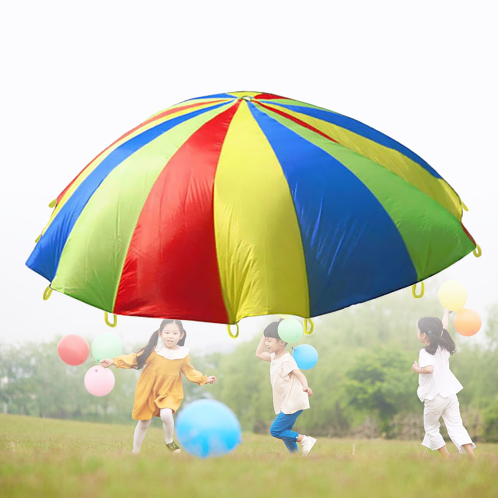 3 Meter Colorful Parachute Kids Small Mini Toy for Gymnastics Toys Outdoor Fly Diameter
