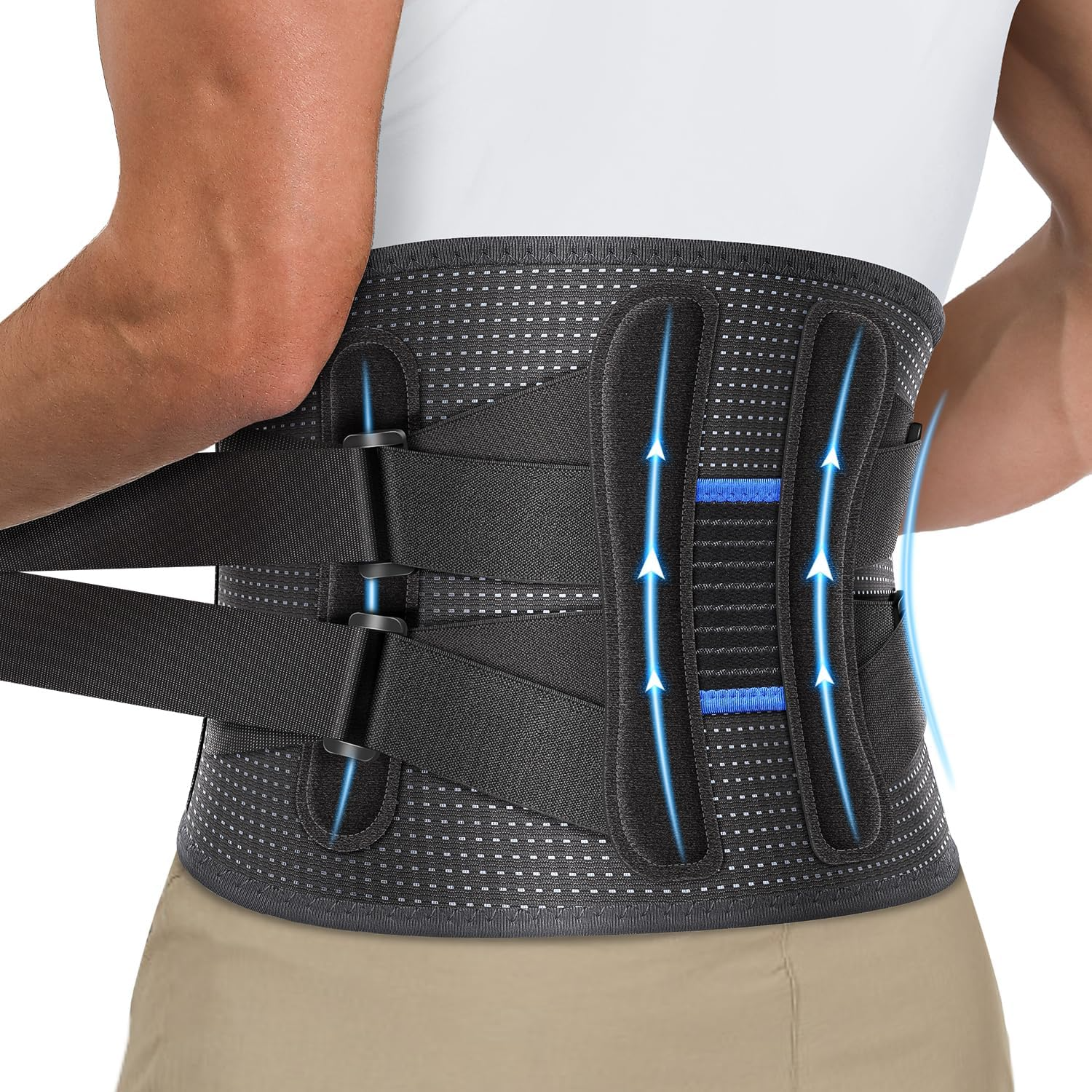 Back Brace for  Back Pain  Made for Men and Women, Helps with Herniated Discs and Heavy Lifting, Breathable and Easy to Adjust (