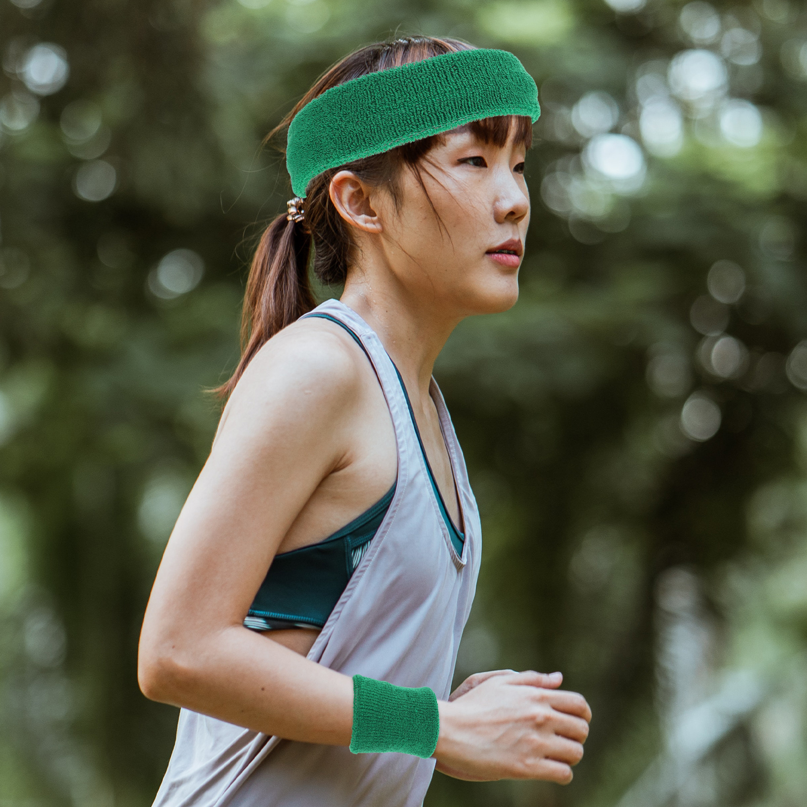 Headband Wrist Guard Set Yoga Wristbands Elastic Men Exercise Sweat for Wrists Cotton Yarn Women Sports