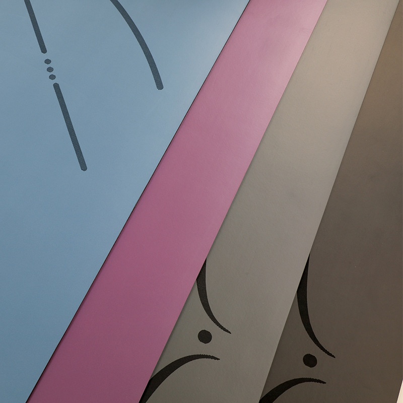 3M Non-Slip Sweat-Absorbent Odor-Free Carved Logo Yoga Mat Natural Rubber PU Premium Exercise Matting